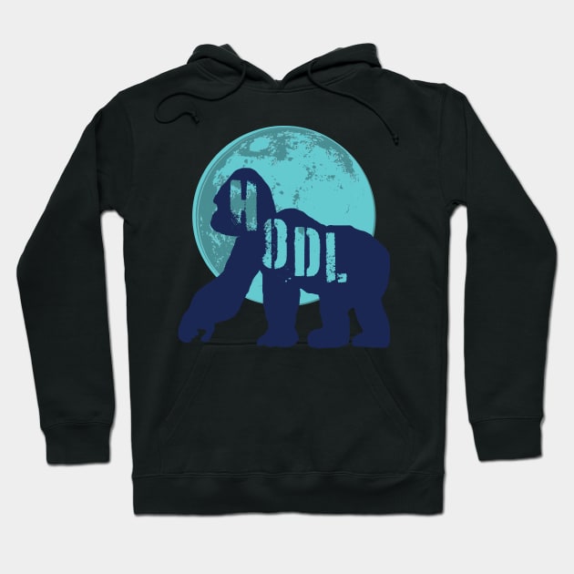 Ape Nation HODLE Moon Hoodie by pelagio